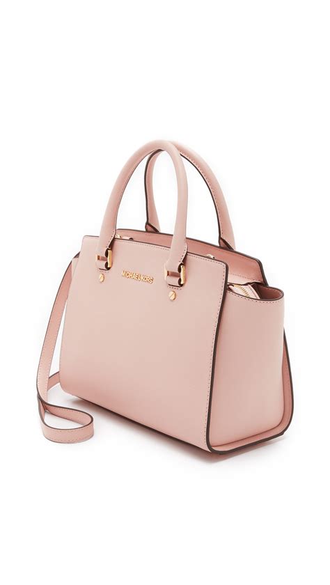 michael michael kors selma medium satchel admiral|MICHAEL Michael Kors Selma Medium Satchel (Pale Pink).